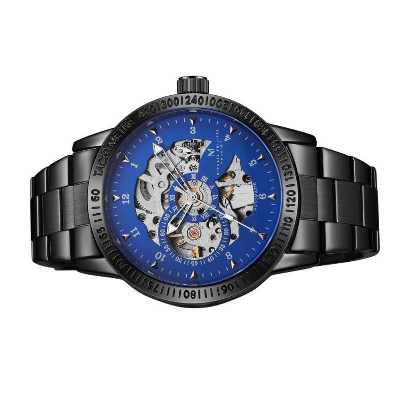 lot 85 image: Mens Prodigy  42.5mm Oyster Steel Link Mozart Blue