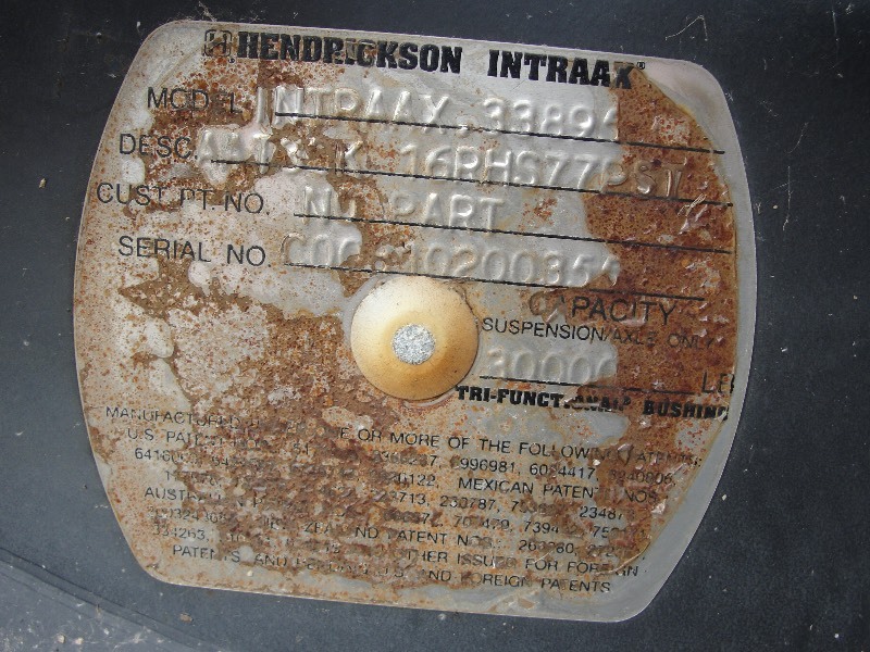 lot 18 image: 2-  Hendrickson AA30T 16 ride height 77.5 track AXLES