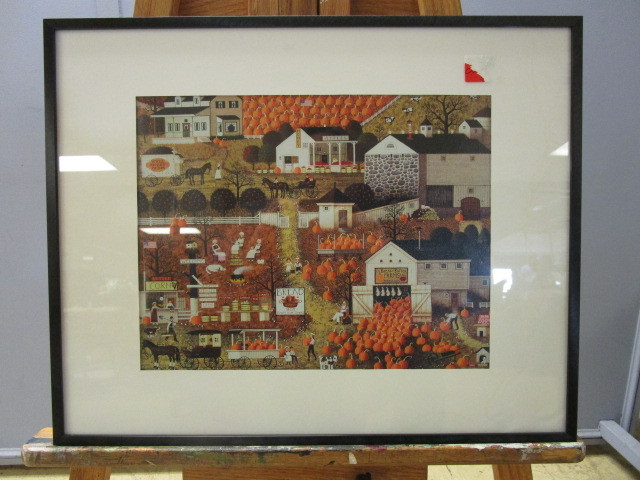 CHARLES WYSOCKI AUTUMN HARVEST PRINT ON VINYL CANVAS