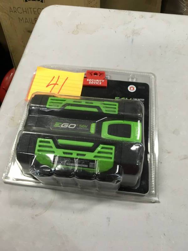 lot 41 image: EGO 56-Volt 2.0 Ah Battery  not used