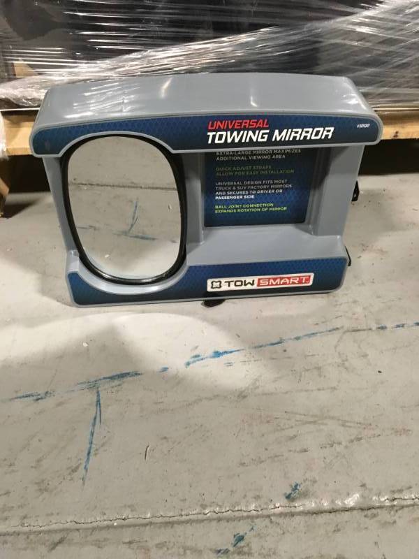 lot 63 image: TowSmart Universal Heavy Duty Clip On Towing Mirror 1202  in good condition