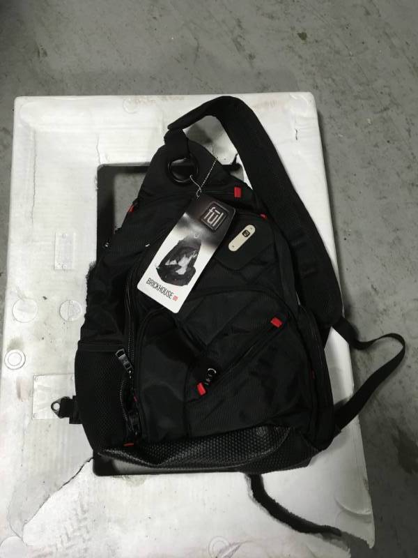 lot 83 image: FUL Brick House 13-Inch Laptop Sling Backpack (Black) t in good condition