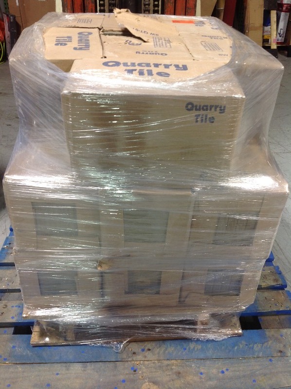 lot 105 image: Lot of 20 cases of Daltile Quarry Ashen Gray 8 in. x 8 in. Ceramic Floor and Wall Tile (11.11 sq. ft.  case) in good conditions