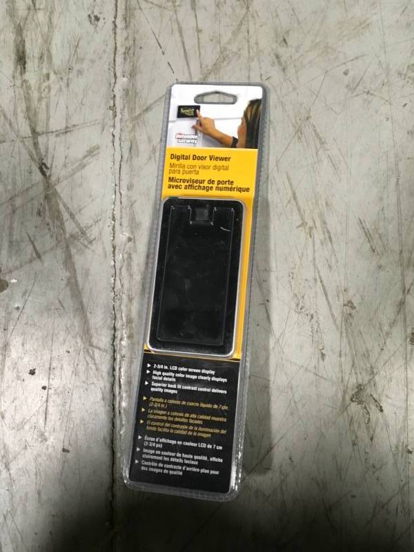 lot 52 image: Prime-Line Products U 11187R Digital Door Viewer, Black  in good condition