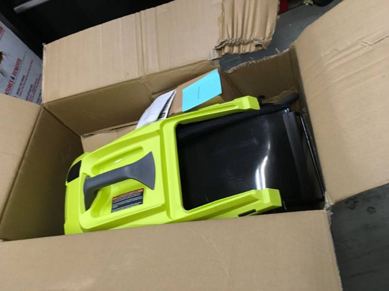 lot 1 image: Ryobi P1140 18-Volt Lithium-Ion Cordless Battery Walk Behind Push Lawn Mower not used