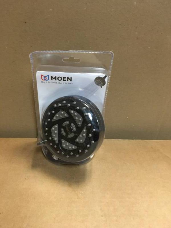 lot 11 image: MOEN Propel 5-Spray 4.5 in. Fixed Showerhead in Mediterranean Bronze not used