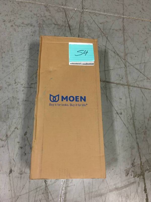 lot 54 image: MOEN Ashville 18 in. Towel Bar in Chrome not used