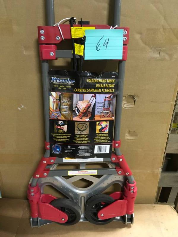 lot 64 image: Milwaukee 150 lbs. Fold-Up Truck