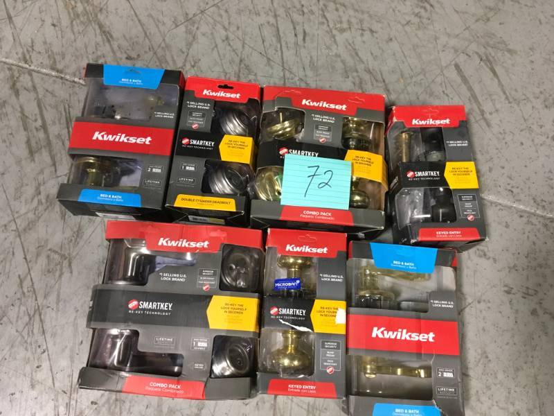 lot 72 image: Large lot of door hardaware not inspected