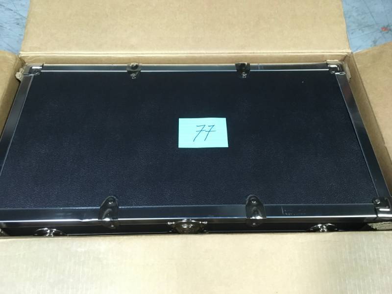 lot 77 image: Seward Trunk Modern Collection Black Storage Trunk in good condition