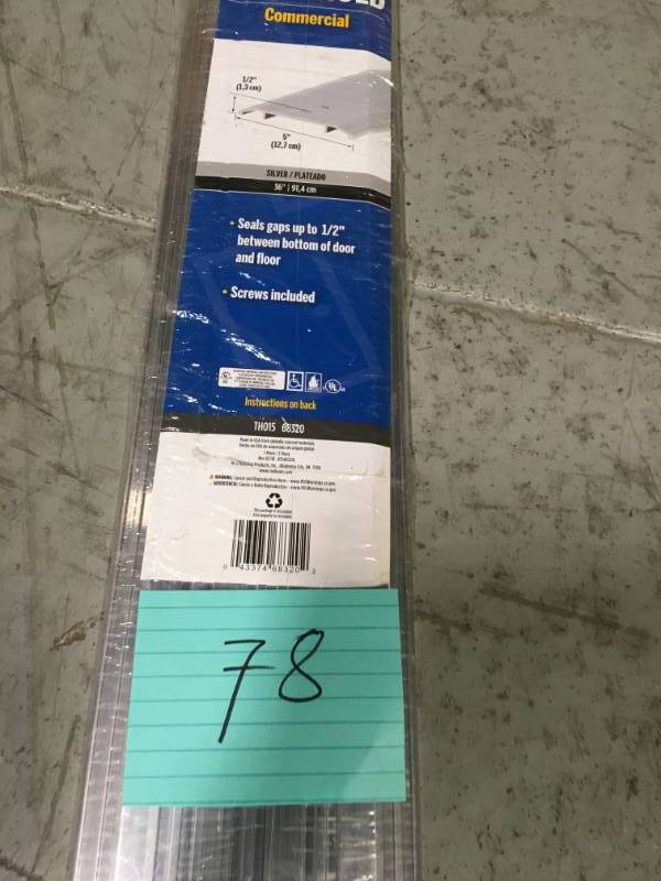 lot 78 image: M-D Building Products 5 in. x 36 in. Aluminum Commercial Threshold not used