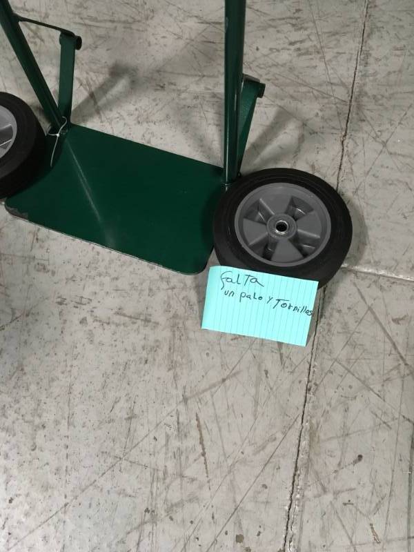 lot 86 image: 300 lbs. Roll Back Hand Truck SEE PHOTO DAMAGE MISSING ONE POLE AND SCREWS