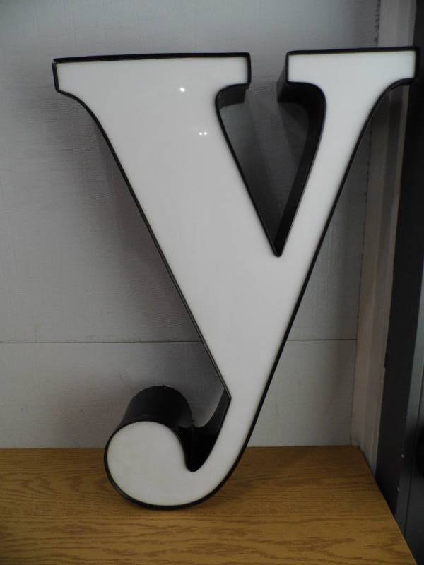 lot 53 image: LED Letter Y
