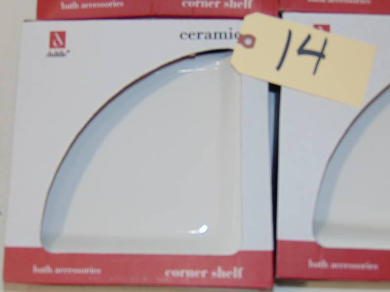 lot 14 image: 4 Wall-Mounted Bath Tub Shower Shelf