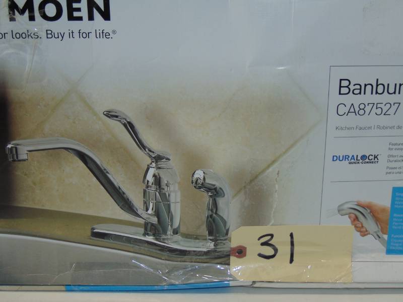 lot 31 image: Banbury  Kitchen Faucet Chrome