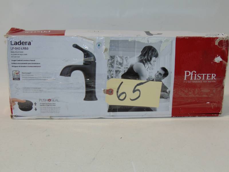 lot 65 image: Ladera Bathroom Faucet Black