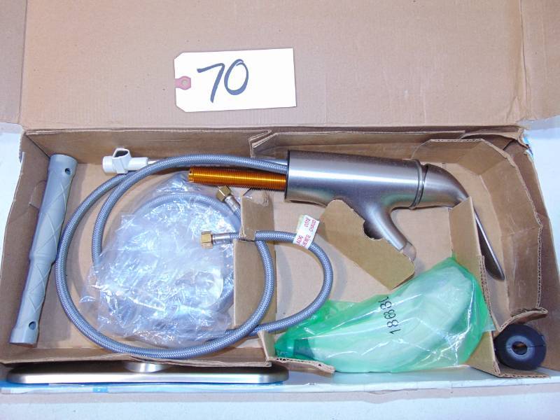 lot 70 image: Brecklyn Sprayer Kitchen Faucet Stainless
