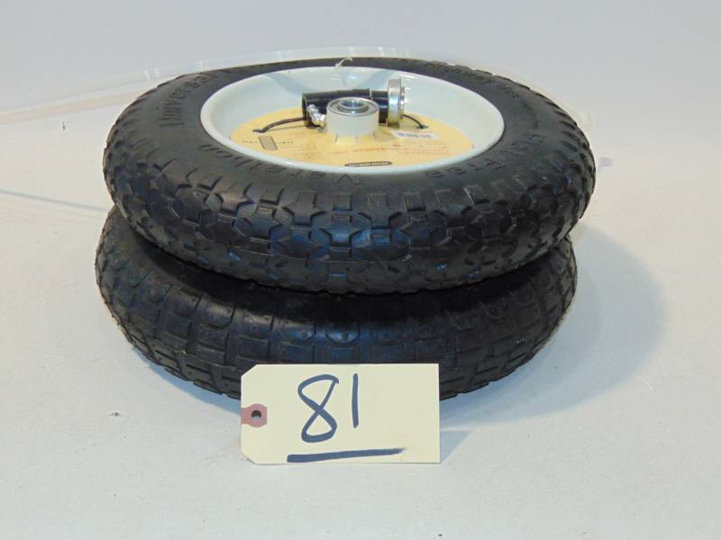 lot 81 image: wheelbarrow tires