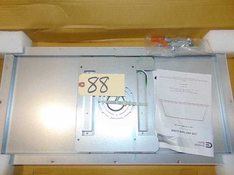 lot 88 image: LED Edge-Lit Flat Panel Flush Mount Light