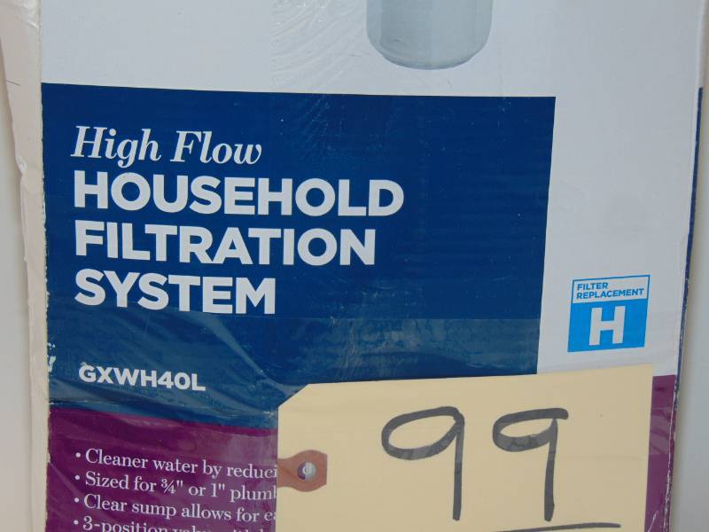lot 99 image: GE Whole House Water Filtration System