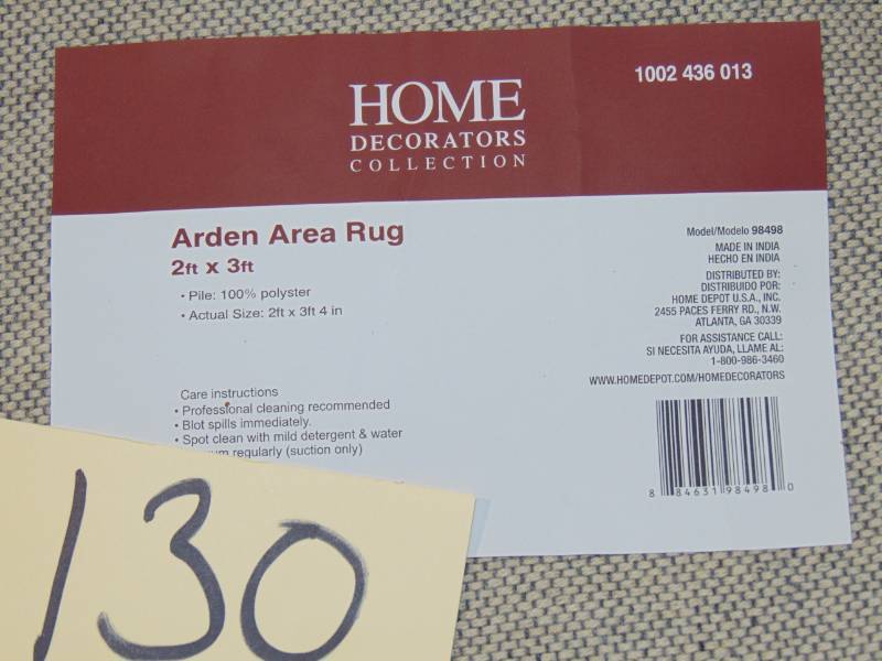 lot 130 image: Arden Area Rug 2 ft. x 3 ft