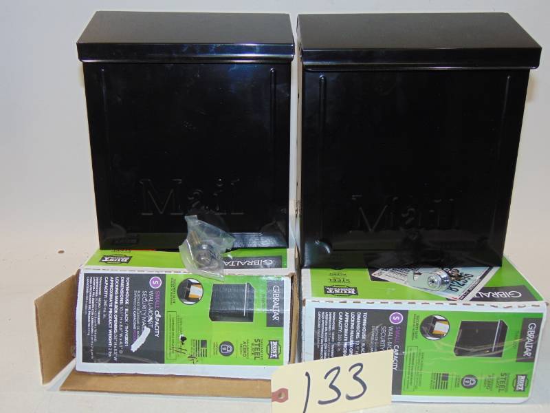 lot 133 image: 2 Locking Mailboxs