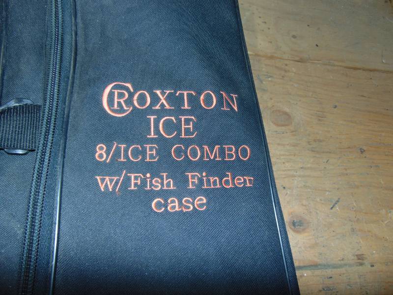 lot 6 image: Large Ice Fishing Rod and Supply Case