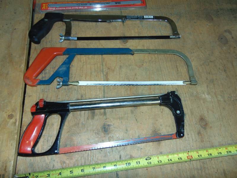 lot 46 image: (3) Hacksaws with Replacement Blades