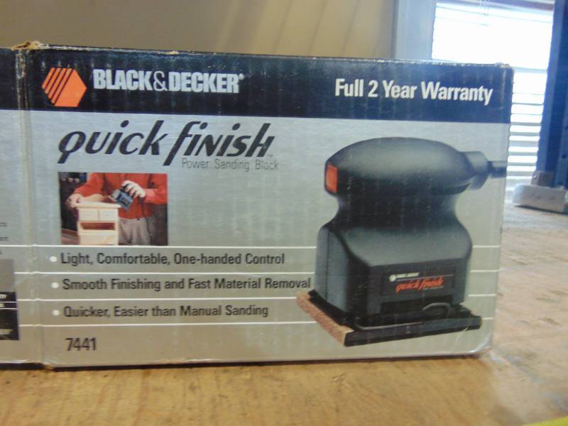 Black & Decker Model 7441 Quick Finish Electric Sander Works For