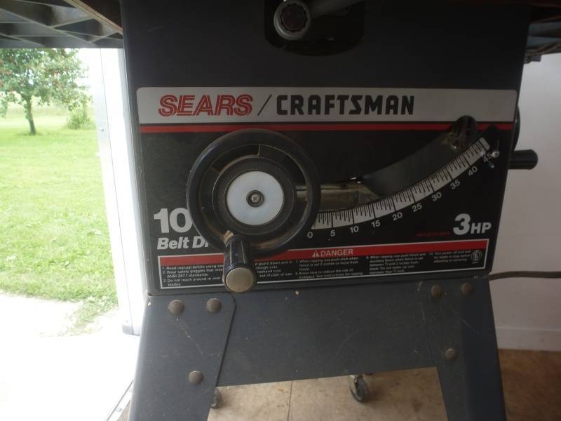 lot 23 image: Sears Craftsmen Table Saw