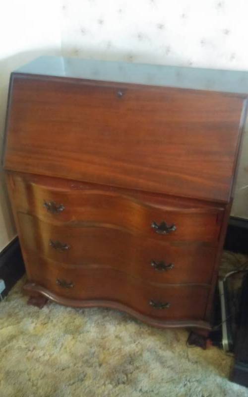 lot 38 image: Drop Front Secretary Writing Desk