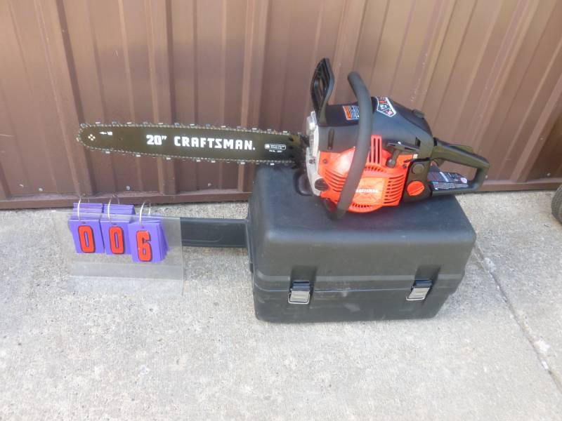 lot 6 image: 20 Craftsman Gas Chain Saw