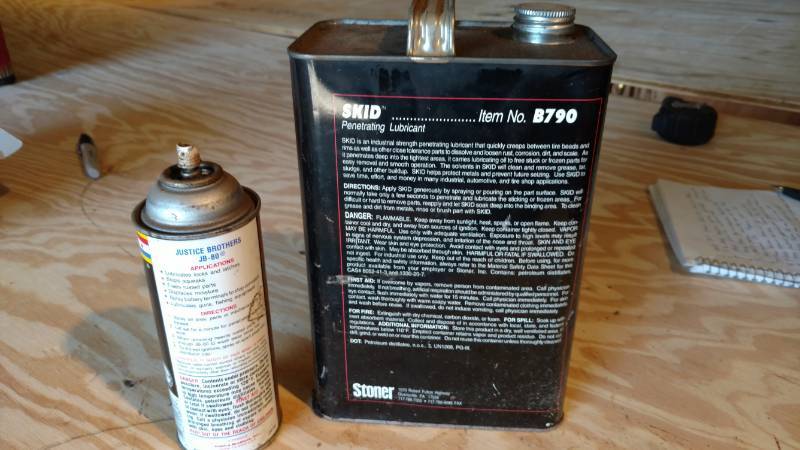 lot 16 image: Stoner Skid lubricant and oid JB80 can