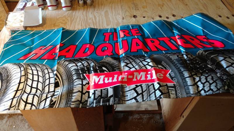 lot 47 image: Multi Mile Tire Headquarters banner 3 x 7