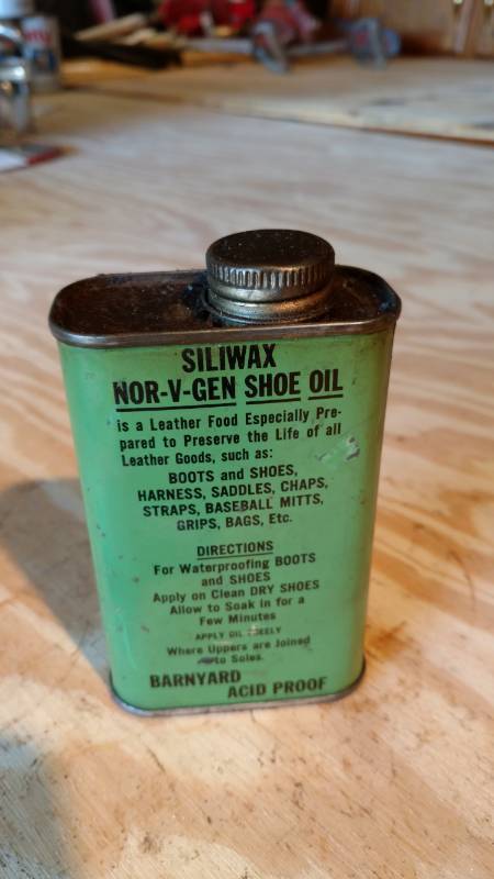 lot 49 image: Antique Nor V Gen shoe oil can