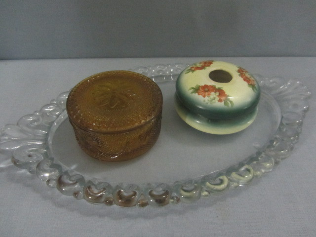 lot 67 image: Dresser Tray, Hair Receiver