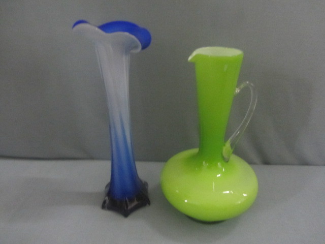 lot 36 image: Glass Cased Vases