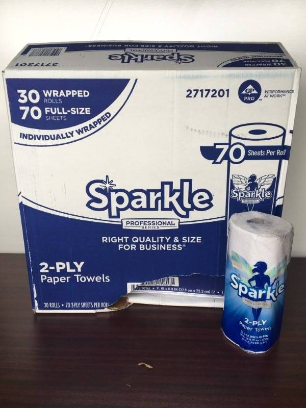 lot 100 image: Sparkle Paper Towels