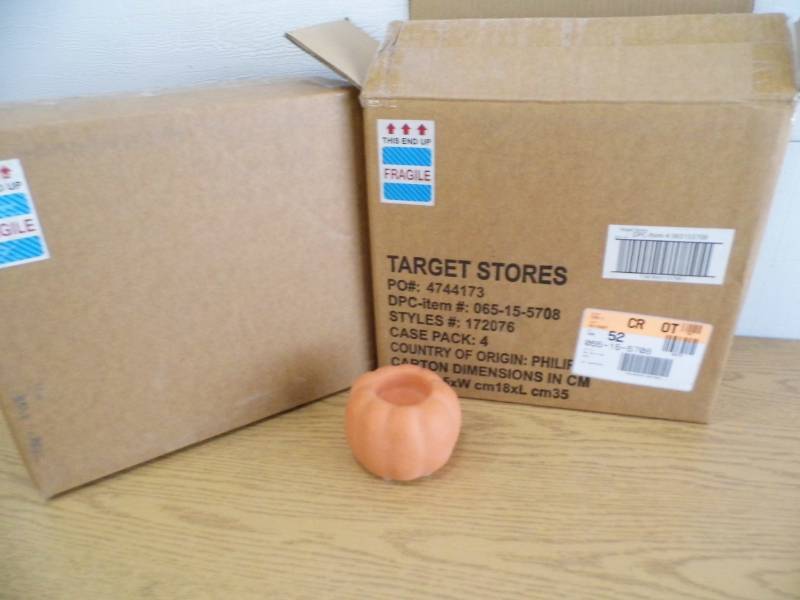 2 Cases of 4 Each Pumpkins