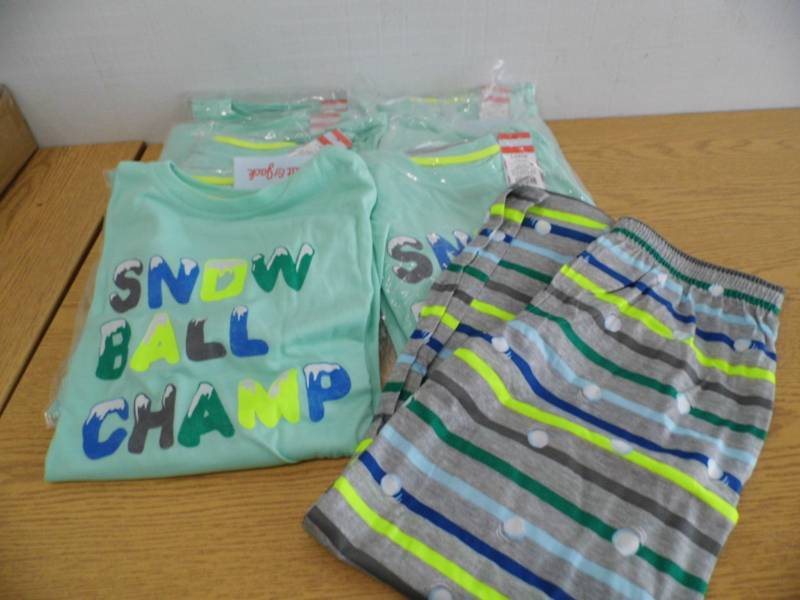 Lot of 8 Kids Pajamas