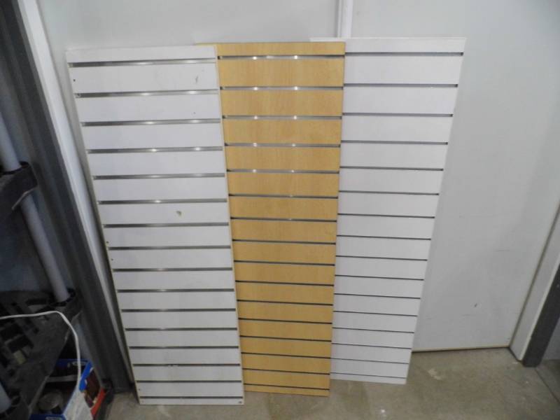 Lot of 3 Pieces of Slatwall