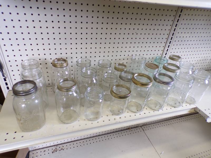 lot 85 image: 24 Canning and Glass Jars