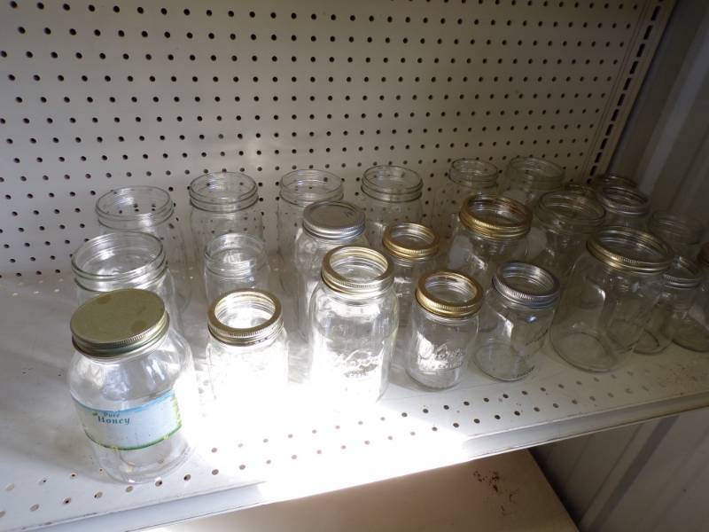 lot 86 image: 24 Canning and Glass Jars