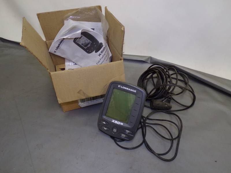 lot 113 image: Lowrance X50 d8 Depth Finder