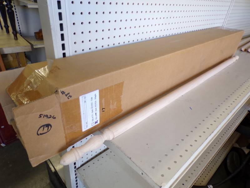 lot 144 image: Case of 17 Maple Corner Molding # 51926