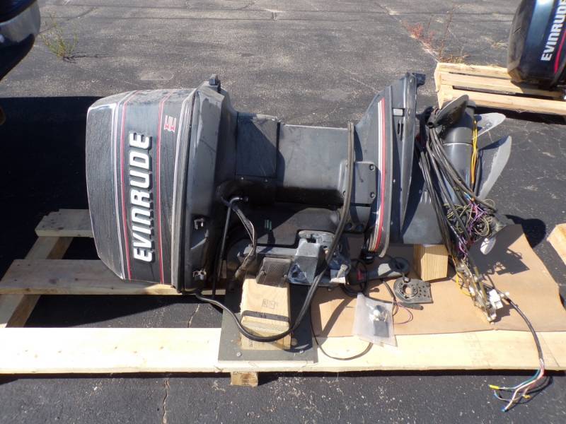 lot 151 image: 90 HP Evinrude Outboard Motor
