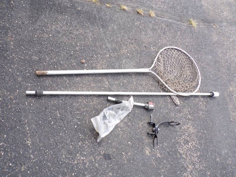 lot 166 image: Rod holders, Boat Lights and Fish Net