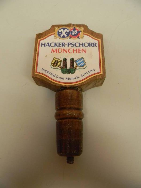 lot 40 image: HACKER-PSCHORR MUNCHEN TAP HANDLE - VINTAGE - USED - APPROX 6 - SEE PICTURES
