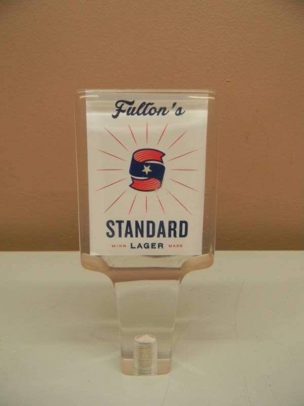 lot 44 image: RARE FULTONS STANDARD LAGER - MINN MADE - TAP HANDLE - APPROX 6 - SEE PICTURES