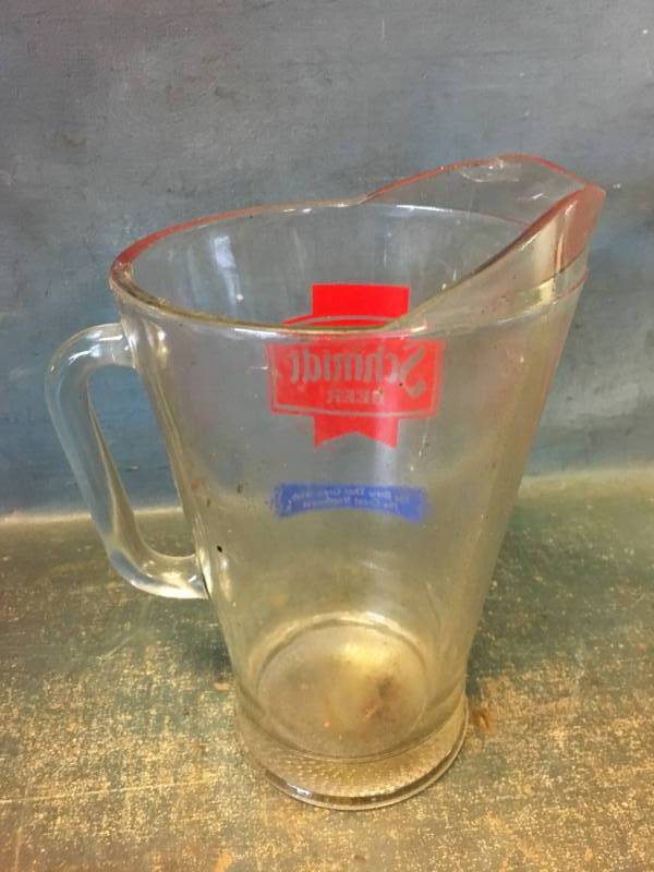 Schmidt Beer Glass Pitcher
